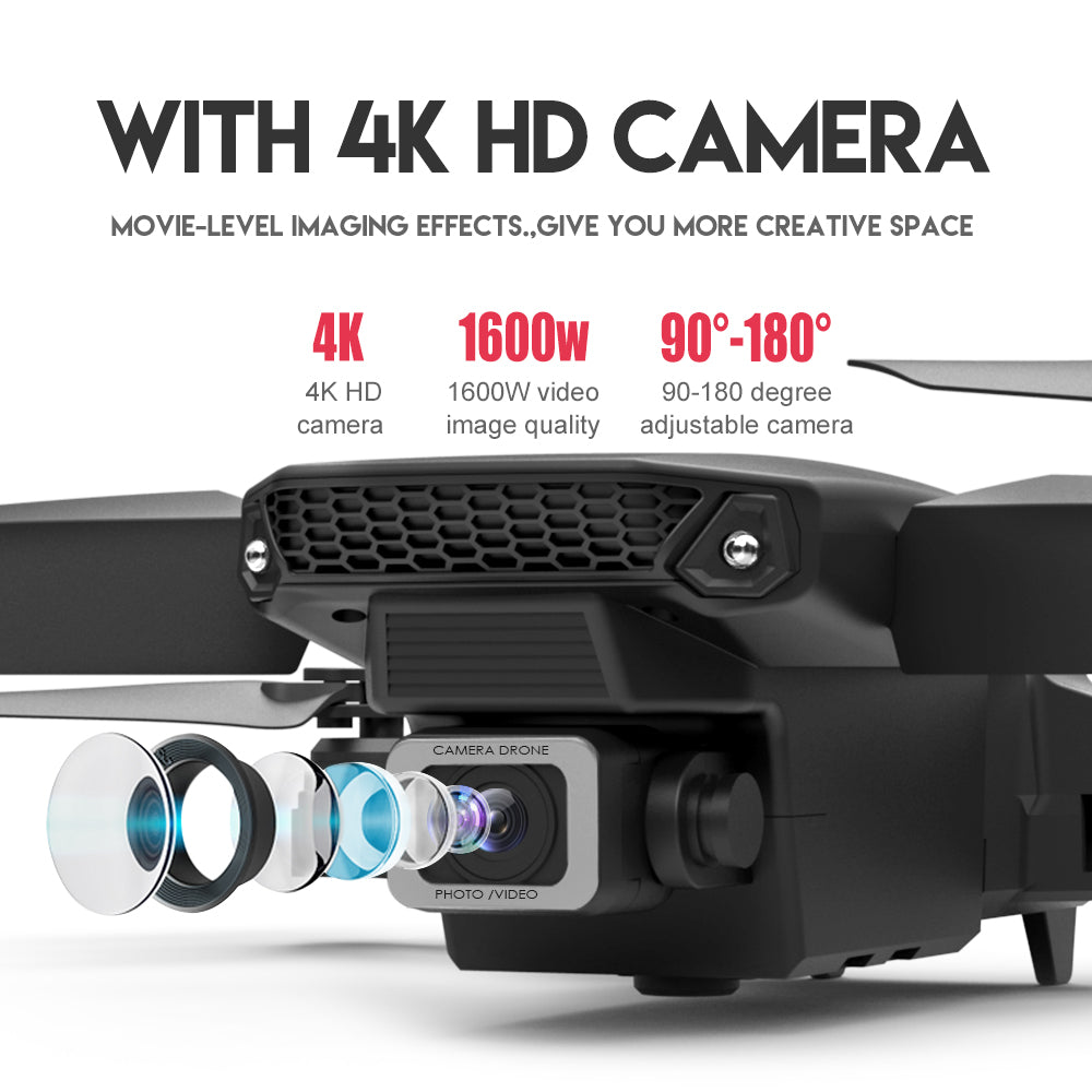 KBDFA E88 Pro 4K FPV Drone | Foldable Quadcopter with HD Camera & WiFi Control