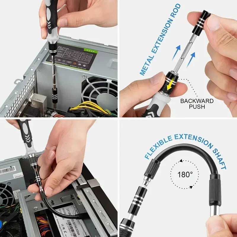 115-in-1 Precision Electronics Screwdriver Set – Professional Magnetic Repair Kit 🔧