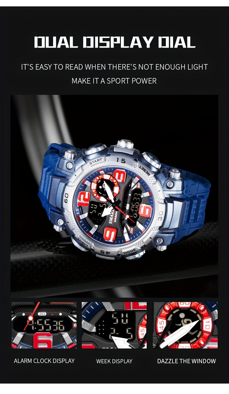 Smael Blue Multifunctional Sports Watch – Durable, Stylish & Practical