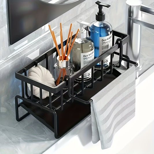 1pc Multifunctional Waterproof Plastic Sink Organizer