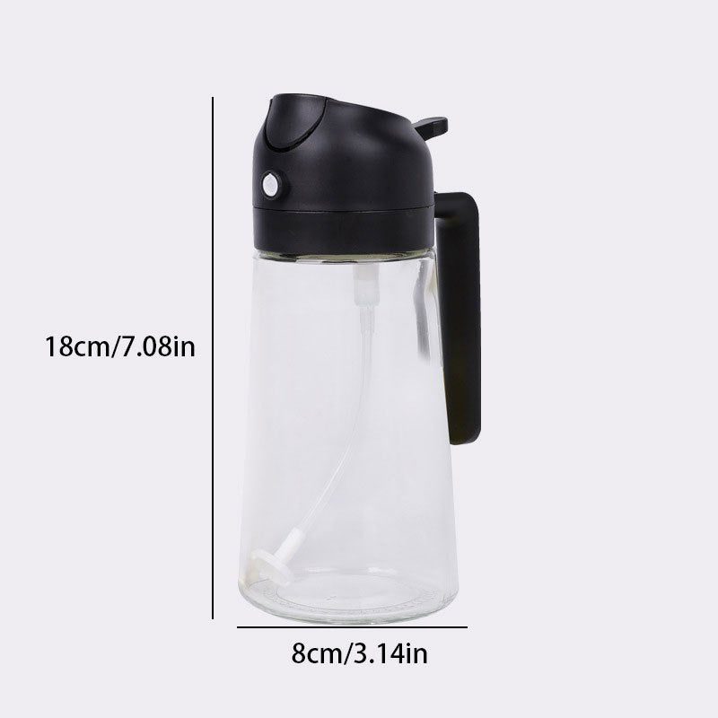 1pc Dual-Use Oil Sprayer & Dispenser Bottle