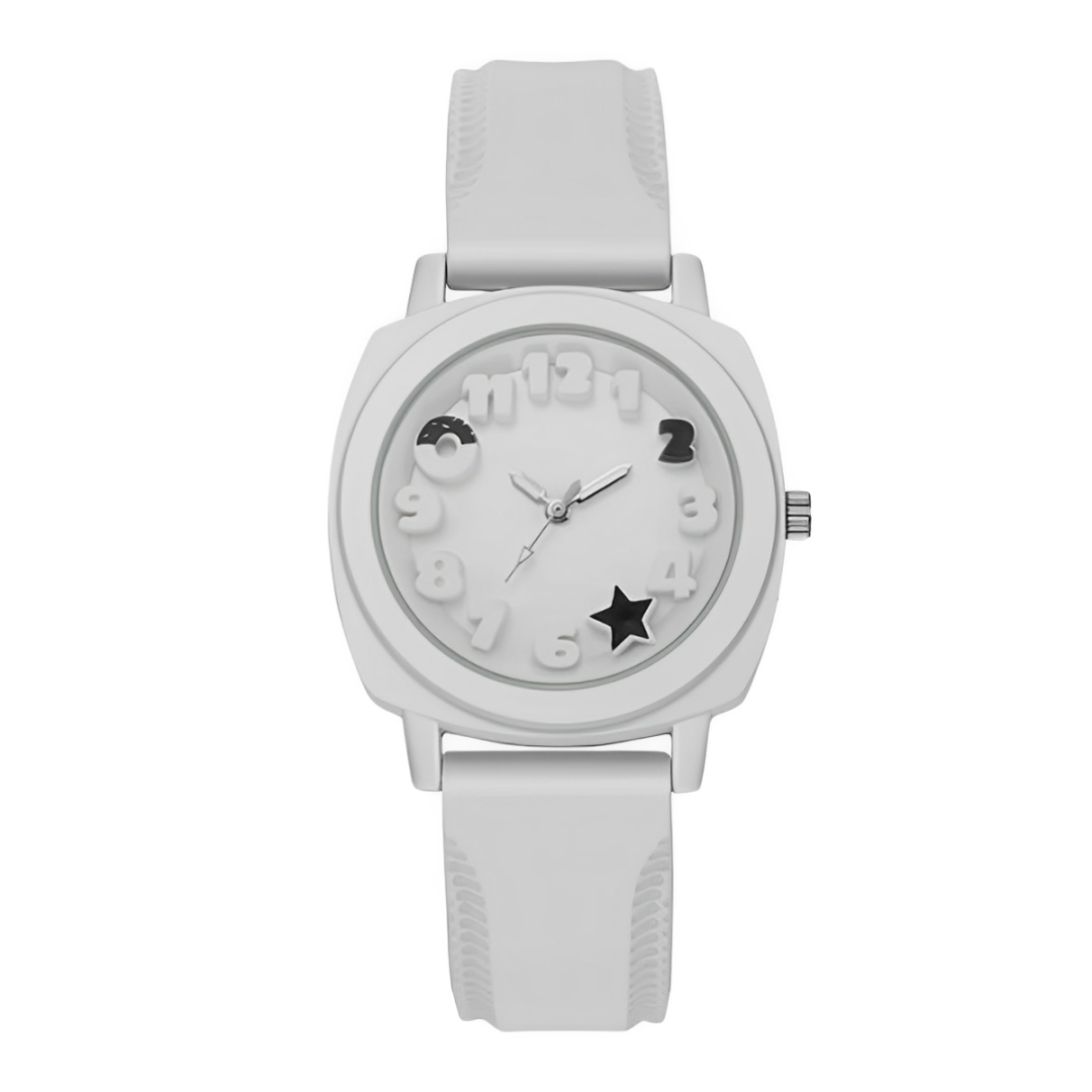 Casual Fashion Quartz Watch – Stylish Silicone Wristwatch for Women & Students