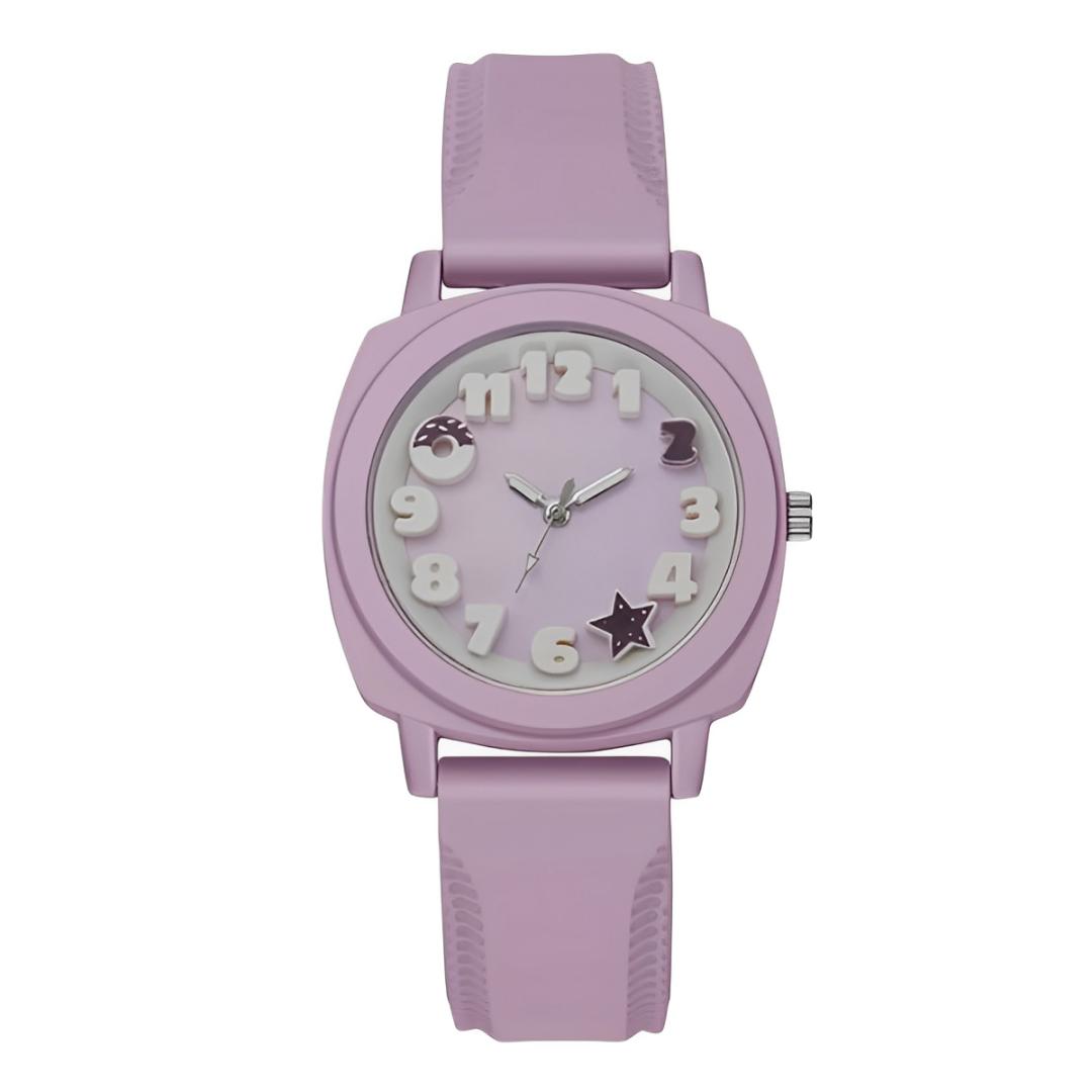 Casual Fashion Quartz Watch – Stylish Silicone Wristwatch for Women & Students